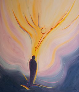 Der Heilige Geist ist wie Feuer vom Himmel, das uns seine Liebe, Reinheit, Weisheit und Kraft bringt.