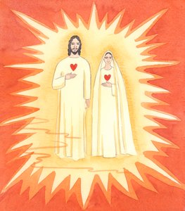 Die Zwei Heiligen Herzen: Mir wurden der sündlose Christus und seine Unbefleckte Mutter im strahlenden Licht des Himmels gezeigt von Elizabeth Wang