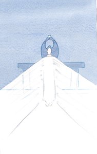 Die Schönheit Christi ist blendend, während er hier schweigend steht, wirklich gegenwärtig bei seinem Volk im Gebet