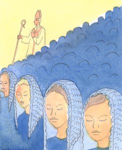 Das Bedecken und Entdecken des Kopfes ist für Bischöfe wichtig von Elizabeth Wang