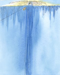 Die Reise vom Leben zum Tod ist wie eine Fahrt mit der Seilbahn zwischen zwei Bergen. von Elizabeth Wang