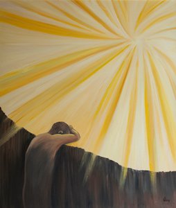 Die Seelen im Fegefeuer halten sich vorerst wegen ihrer Scham und Trauer von Gott fern. von Elizabeth Wang