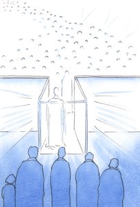 Das Tabernakel ist wie ein Flur zum Himmel, wo wir Christus und seine Heiligen treffen und uns auf das Ende des Lebens vorbereiten können. von Elizabeth Wang