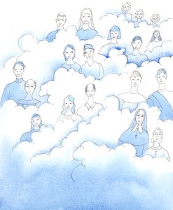 Obwohl wir wissen, dass die Heiligen nicht auf den Wolken sitzen, wie in alten Bildern gezeigt, bleibt die durch diese Bilder vermittelte Wahrheit dieselbe