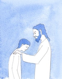 Durch die Taufe wird eine Person in eine besondere Beziehung zu Christus gebracht, 2004 von Elizabeth Wang