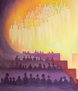 Durch den Heiligen Geist sind wir in der Messe mit den Heiligen und Engeln in einem Opfer des Lobes vereint, 2000