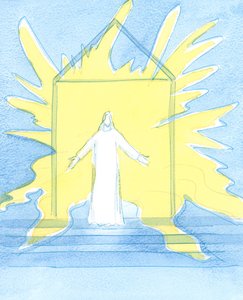 Wir können Christus am Tabernakel begegnen. Es ist, als ob das Licht des Himmels hinter Ihm scheint, während Er uns zuhört und Seine Gnaden über uns ausgießt