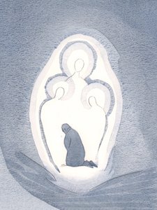 Wir lieben und verehren die drei göttlichen Personen in unseren Seelen, wenn wir im Stand der Gnade leben.