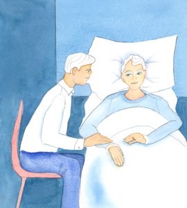 Wenn ein Familienmitglied in sehr schlechter Gesundheit ist, ist es wichtig, dass Menschen in einer christlichen Familie aktiv auf den Tod vorbereiten, sich dem Herrn im Vertrauen zuwenden, ehrlich miteinander sprechen und mit Sensibilität und Sanftmut han