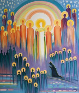 Wenn wir bei der Messe beten, sind wir mit Christus in Herrlichkeit und mit der Versammlung seiner Heiligen und den Seelen des Fegefeuers vereint von Elizabeth Wang