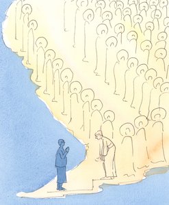Immer wenn wir einen bestimmten Heiligen um besondere Hilfe durch Gebet bitten, ist es, als ob die Heiligen Platz machen, damit dieser himmlische Freund von ihnen herabsteigen kann, um uns zu fragen: "Was kann ich tun, um dir zu helfen?" von Elizabeth Wang