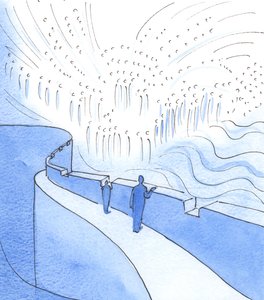 Wer in seiner Arbeit innehält, um zu beten - allein oder im gemeinsamen Gebet - kann einen Blick zum Himmel werfen, wo Christus mit den Heiligen in Herrlichkeit regiert