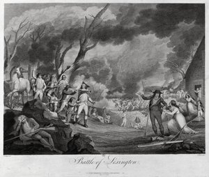 Die Schlacht von Lexington, 19. April 1775