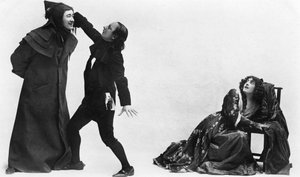 Julia Neilson, Fred Terry und Horace Hodges in Der scharlachrote Pimpernel
