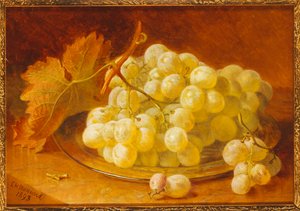 Trauben auf einem Silbertablett, 1893 von Eloise Harriet Stannard