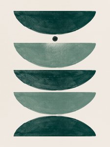Grüne geometrische Balance