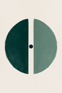 Minimalistisches grünes Kreisdesign