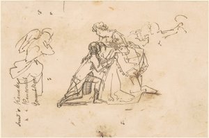 Studie für "Die Rückkehr von König Friedrich II. aus Küstrin"