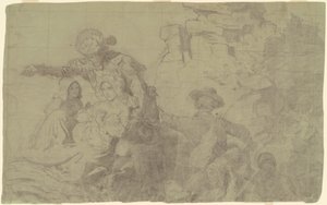 Studie für "Westward the Course of Empire Takes Its Way" von Emanuel Gottlieb Leutze