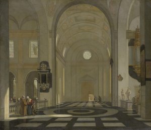 Innenansicht einer Barockkirche von Emanuel de Witte