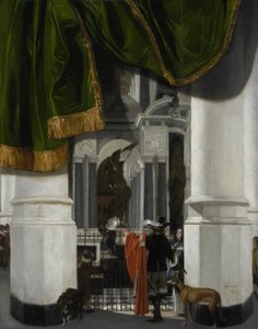 Innenraum der Nieuwe Kerk in Delft mit dem Grab von Wilhelm dem Schweiger von Emanuel de Witte