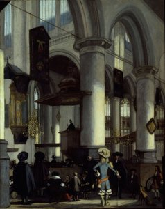 Innenraum der Oude Kerk, Delft, ca. 1680
