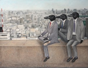 Drei Krähen, 2010 von Emiko Aida
