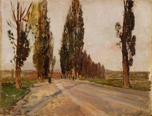 Boulevard der Pappeln bei Plankenberg, ca. 1890 von Emil Jakob Schindler