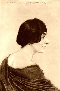 Porträt von Wanda Landowska 1879-1959, 1917