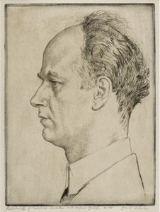 Porträt von Wilhelm Furtwängler, 1928 von Emil Orlik