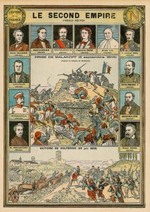 Zweites Kaiserreich 1852 bis 1870 - Eroberung von Malakoff 8. September 1855 - Sieg von Solferino 24. Juni 1859 von Emile Antoine Bayard