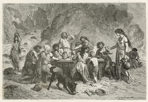 Ein Mahl zur Bronzezeit von Emile Antoine Bayard