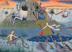 Liebesspiel des Schachs - Neptun schlägt einen Felsen, 1937 von Emile Aurele van Moe