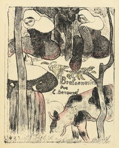 Les Bretonnieres, Titelseite der Serie, 1888-89 von Emile Bernard