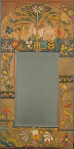 Spiegelrahmen verziert mit Pflanzen, Blumen und zwei Frauenfiguren, 1908 von Emile Bernard