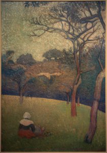Sitzende Bretonin von Emile Bernard