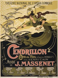 Plakat für die Oper Cendrillon von Jules Massenet, 1899