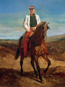 Reiterporträt von Thomas Robert Bugeaud de la Piconnerie (1784-1849), Herzog von Isly 1844, Marschall von Frankreich 1843, Generalgouverneur von Algerien