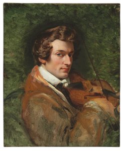 Porträt von Charles Auguste de Bériot von Emile Jean Horace Vernet