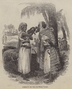 Rebekka am Brunnen von Emile Jean Horace Vernet