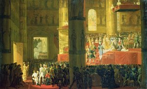 Die Krönung der Kaiserin Maria Fjodorowna (1759-1828) 1797 von Emile Jean Horace Vernet