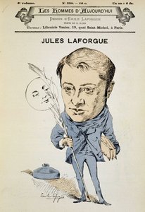 Porträt von Jules Laforgue. Cover „Les Hommes d