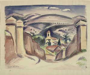 Der Eingang zu Cassis, auch genannt der Kirchturm von Cassis von Emile Othon Friesz