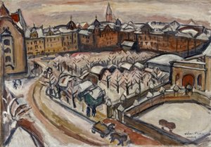 Schnee in München von Emile Othon Friesz