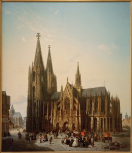 Kölner Dom in antizipierter Vollendung von Emile Pierre Joseph De Cauwer