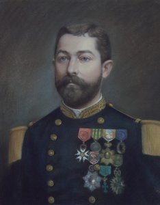 Porträt von Emile Commander Duboc (1852 - 1935), Held der Eroberung von Tonkin von Emile Richard Haumont