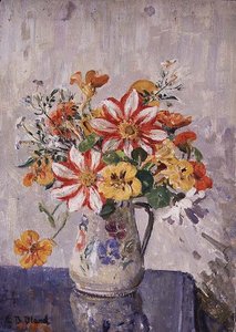 Stillleben mit Blumen in einem Krug