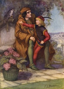 Er nahm den Jungen auf seinen Schoß und erzählte ihm Geschichten vom lieben, tapferen Falken