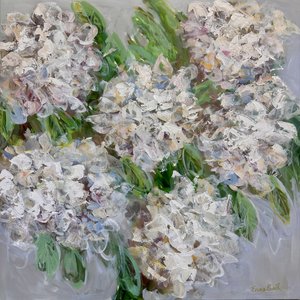Strukturierte weiße Blumen von Emma Bell