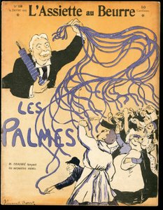 Titelblatt von „Der Butterteller“, Satirisch in Farben von Emmanuel Barcet